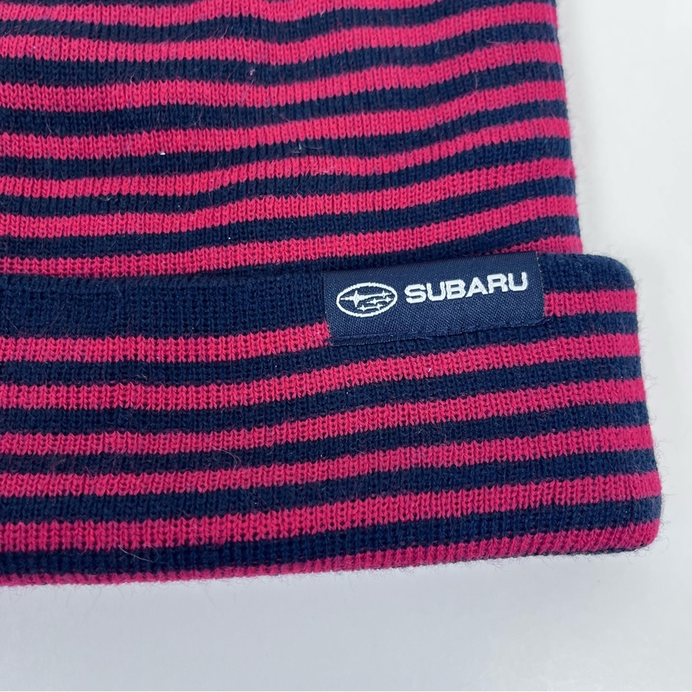 Subaru Unisex Striped Beanie/ Watch Cap One Size; Automobile, Cars, Outdoor - Picture 2 of 8